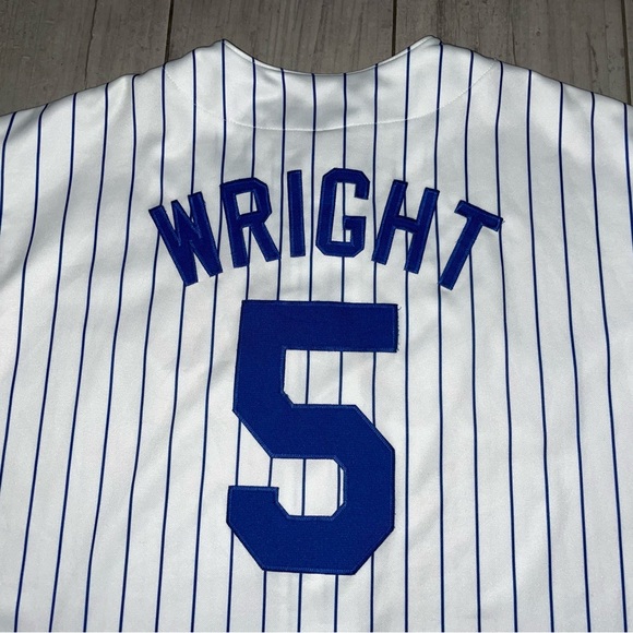 New York Mets David Wright #5 Majestic Stitched Jersey Sz 2XL Used White - Picture 9 of 11